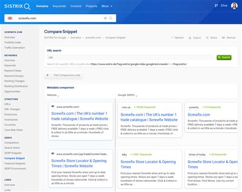 seo snippet sistrix.